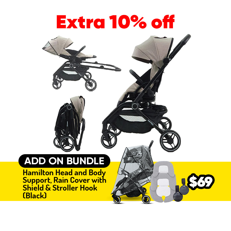 Hamilton T1 Turnable Stroller + Extra 10% OFF + Add On Option